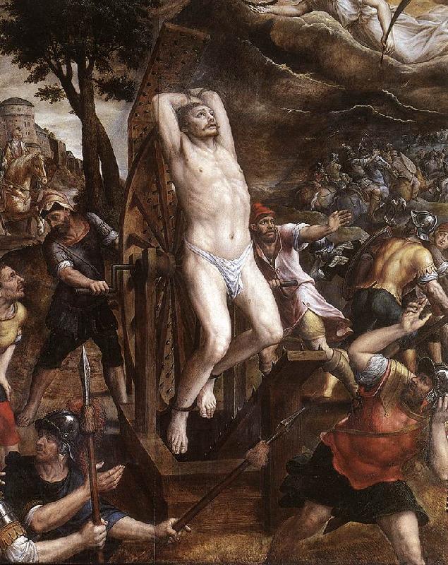 COXCIE, Michiel van The Torture of St George dfg France oil painting art